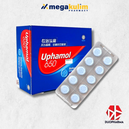 Uphamol 650 Relieves Headache 10 Tab