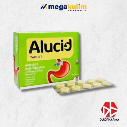 Alucid Tablet Antacid & Anti Flatulence 10 Tab