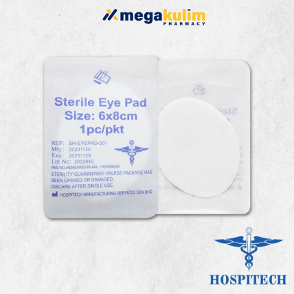 Hospitech Sterile Eye Pad 1pcs (6cm X 8cm)
